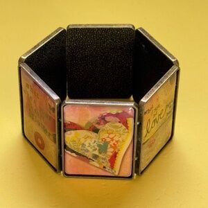 ARTISAN Bracelet Oversized Tile Inspiration Stretch Bohemian